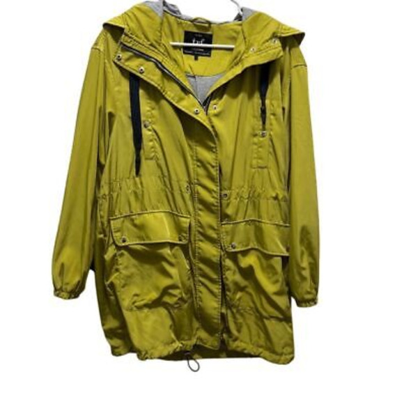 Zara Jackets & Blazers - Zara Women's Yellow Hooded Rain Coat Jacket Size S Water Resistant